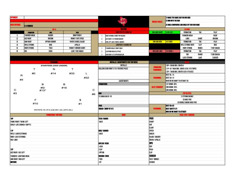 Offensive Virtual Game Plan (Google Sheet)
