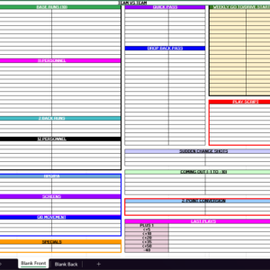 Offensive Play Sheet