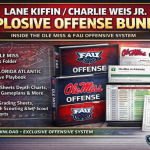 Lane Kiffin / Charlie Weis Jr. Explosive Offense Bundle Inside the Ole Miss & FAU Offensive System