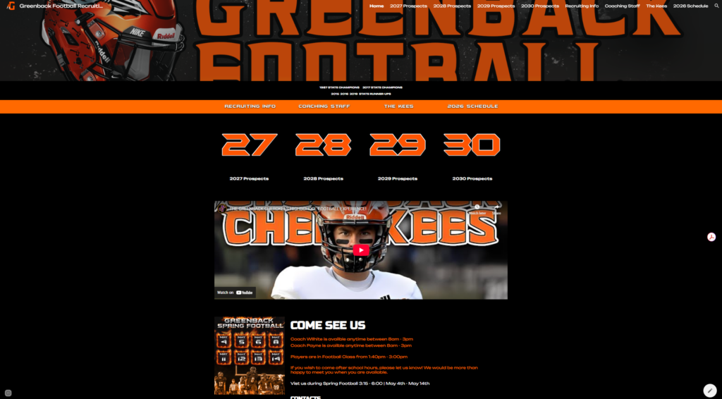 Custom Recruiting Website Build