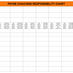 Coach Responsibility Chart